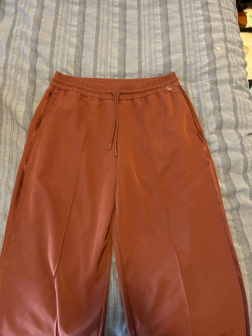 Athleta Women's Rust Drawstring Wide-Leg Joggers